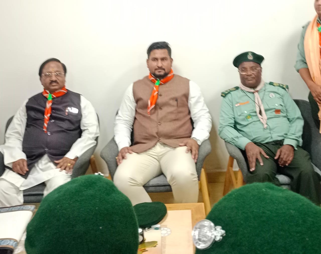 हिन्दुस्तान स्काउट्स के नेशनल चेयरमैन करूणाकर प्रधान ने दी शुभ कामनाएँ