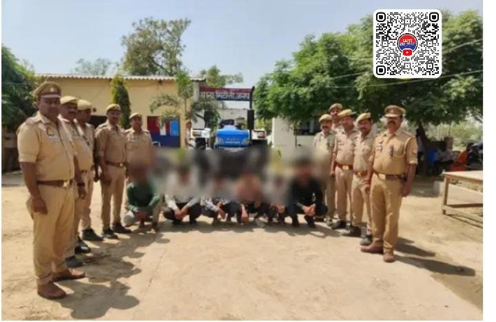 ट्रैक्टर चोरी का खुलासा, छह शातिर चोर गिरफ्तार भिटौली पुलिस की बड़ी कार्रवाई, चोरी का ट्रैक्टर और दो बाइक बरामद